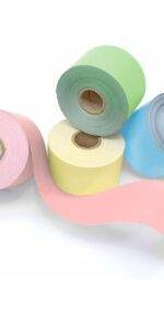 SCOLA DECORATIVE BORDER ROLL STRAIGHT CUT ASSORTED PASTELS 4PCS