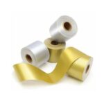 SCOLA DECORATIVE BORDER ROLL STRAIGHT CUT ASSORTED METALLIC 4PCS
