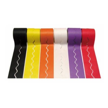 SCOLA CARD DECORATIVE BORDER ROLL WARM COLOURS 57MMX15M 6PCS