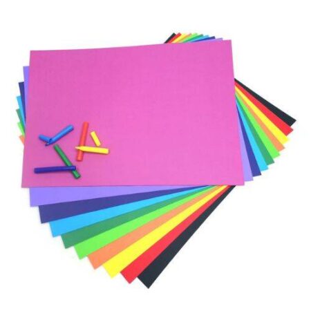 School Stationery Supplies SCOLA LIGHTWEIGHT PAPER STACK LARGE FORMAT ASSTD 125G 500X700MM 100SH - Image 1