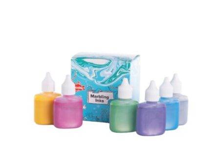SCO MARBLING INK ASSORTED METALLIC 25ML 6PCS-DR - Image 1