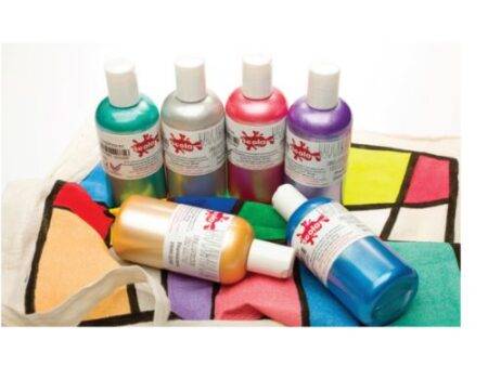 SCO TEXTILE PAINT PEARLESCENT 150ML ASSORTED 6PCS SET-DR - Image 1