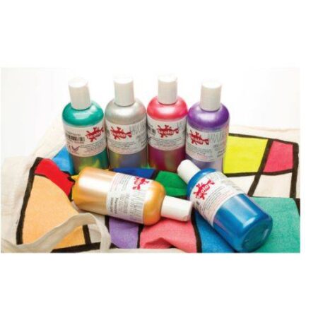 SCOLA TEXTILE PAINT PEARLESCENT 150ML ASSORTED 6PCS SET - Image 1