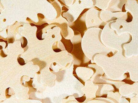 SCO WOODEN CHRISTMAS DECORATIONS 50PCS-DR - Image 1