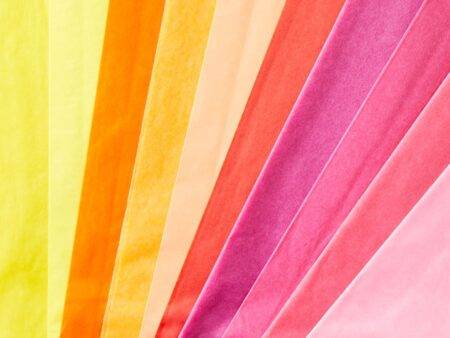 SCO TISSUE PAPER FOLDED WARM COLOURS 20SH-DR - Image 1
