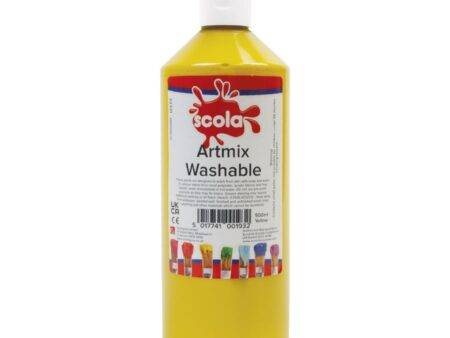 SCO WASHABLE ARTMIX BRILLIANT YELLOW 500ML-DR - Image 1