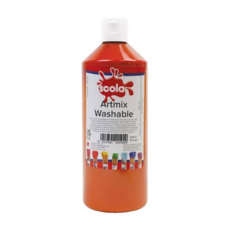 School Stationery Supplies SCOLA WASHABLE ARTMIX 500ML - Image 4