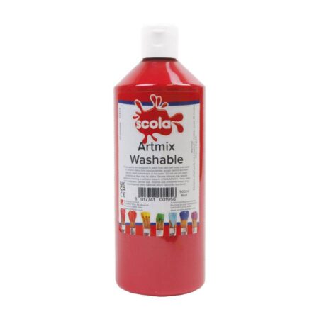 School Stationery Supplies SCOLA WASHABLE ARTMIX 500ML - Image 5
