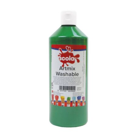 School Stationery Supplies SCOLA WASHABLE ARTMIX 500ML - Image 9
