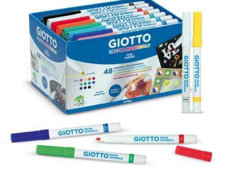 GIO DECOR MATERIALS PAINT MARKER 48PCS SCHOOL PACK-DR - Image 1