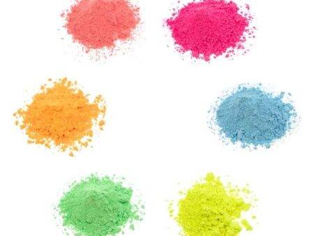 SCO POWDER COLOUR FLUORESCENT ASSORTED 500G 6PCS-DR - Image 1