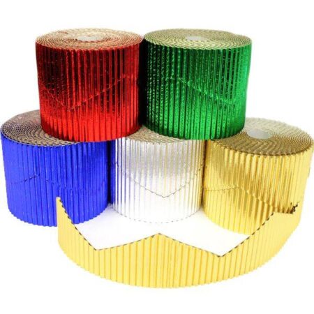 School Stationery Supplies SCOLA CORRUGATED BORDER ROLL ZIG ZAG 57MMX10M 1PC - Image 2