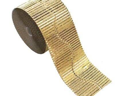 SCO CORRUGATED BORDER ROLL 57MMX15M METALLIC GOLD-DR - Image 1
