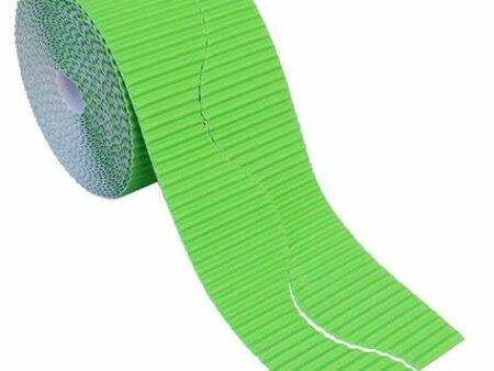 SCO CORRUGATED BORDER ROLL SCOLLOPED 57MMX10M LIGHT GREEN 1PC-DR - Image 1