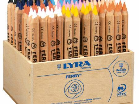 LYR FERBY NATURE COLOURED PENCIL 96PCS WOODEN SCHOOL PACK-DR - Image 1