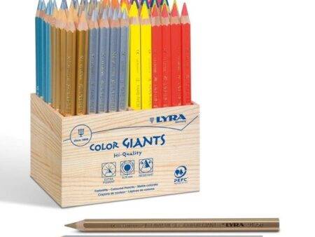 LYR COLOR GIANTS LACQUERED PENCIL 96PCS WOODEN SCHOOL PACK-DR - Image 1