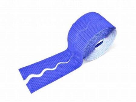 SCO CORRUGATED BORDER ROLL 57MMX15M RICH BLUE-DR - Image 1