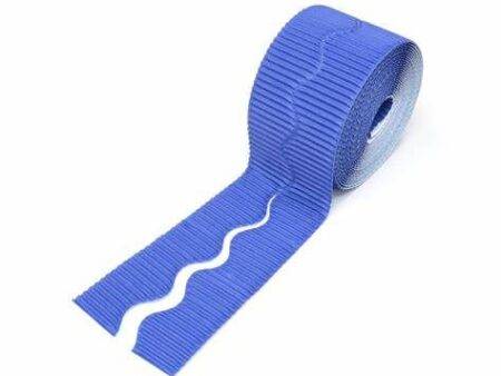 SCO CORRUGATED BORDER ROLL 57MMX15M ROYAL BLUE-DR - Image 1