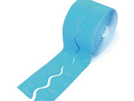 SCO CORRUGATED BORDER ROLL 57MMX15M SKY BLUE-DR - Image 1