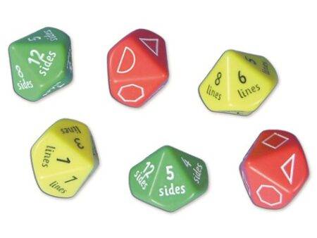 2D Shape Dice - Pk 6 - Image 1