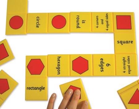 School Stationery Supplies Giant Dominoes - Numbers & Shapes - Image 1