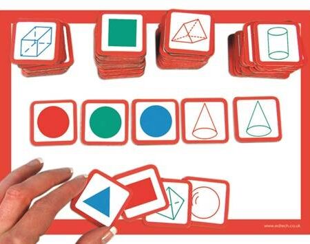School Stationery Supplies Magnetic Shape Tiles - 36pcs - Image 1
