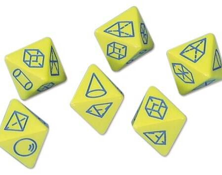 School Stationery Supplies 3D Shape Dice 8 Side - Pk 6 - Image 1