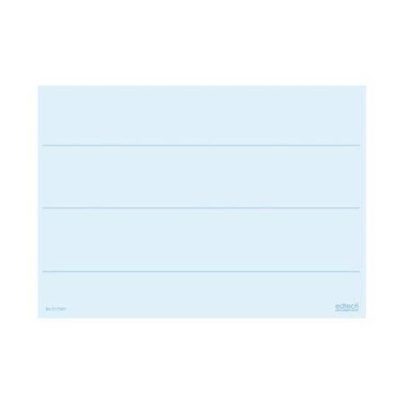 School Stationery Supplies Tinted Lined Write and Wipe Boards (5 blue and 5 yellow) - Image 1