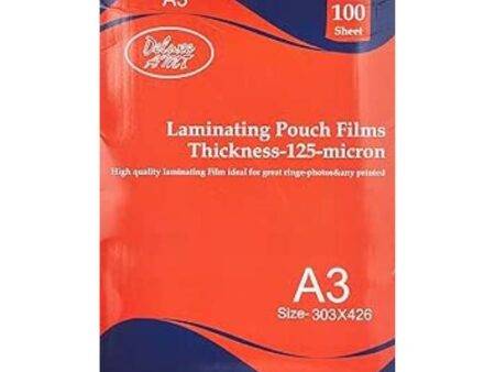 Deluxe AMT A3 Lamination Pouch Film 125 Mic - Image 1