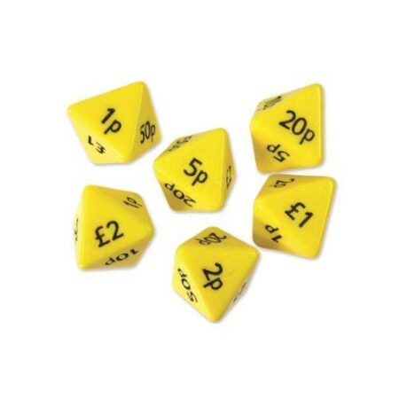 School Stationery Supplies Money Dice 8 sided - Image 1