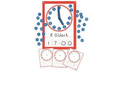Dry Wipe Clock Faces PK 10 - Image 1