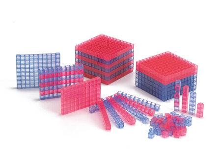 Transparent Interlocking Base Ten, Starter Set - Image 1