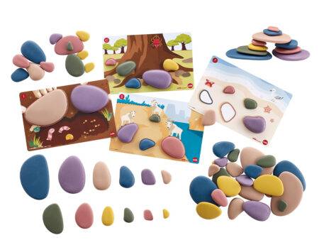 Rainbow Pebble Family - Art colors - Image 1