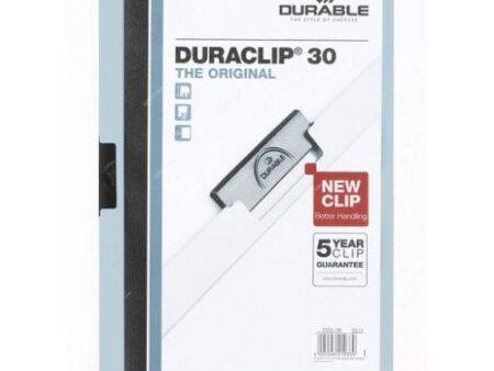 Durable Clip File Folder, 2200LB, Duraclip, A4, 30 Sheets, Light Blue, 25 Pcs/Box - Image 1