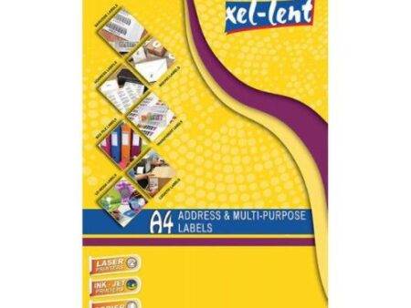 Xel-lent 8 labels-sheet, straight corners, 105 x 74 mm, 100sheets/pack - Image 1