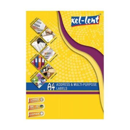 Xel-lent 8 labels-sheet, straight corners, 105 x 74 mm, 100sheets/pack - Image 1