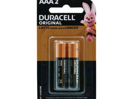 Duracell AAA 2 Batteries Duracell 1.5V Alkaline Pack Of 2 - Image 1