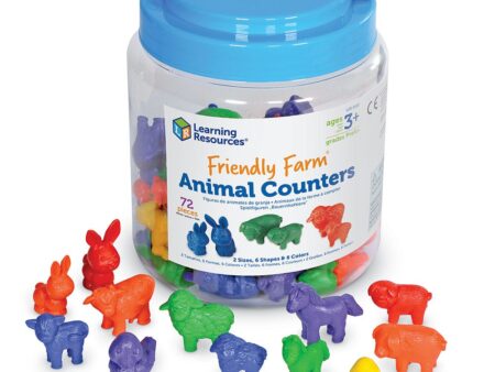 Friendly Farm? Animal Counters (Set of 72) - Image 1
