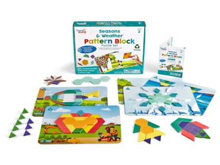 Seasons & Weather Pattern Block Puzzle Set - Image 1