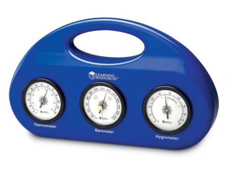 Learning Resources Weather Center Kit, Weather Science for Kids, Meteorology for Kids, Science at Home, Barometer, Thermometer, Hygrometer, Ages 5+ Multi-color, 3 in. D - Image 1