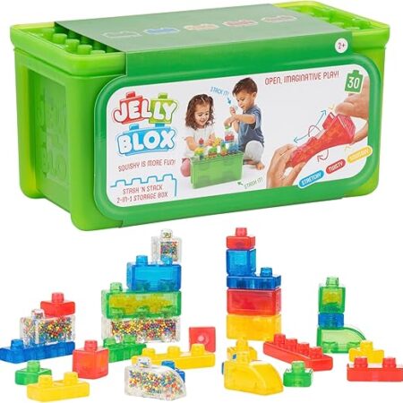 School Stationery Supplies Jelly Blox - Stash & Stack - 2in1 Storage Case - Image 1