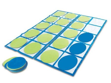 Learning Resources Ten-Frame Floor Mat Activity Set, 22 Pieces - Image 1
