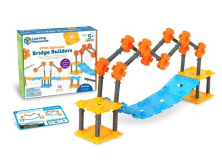 Learning Resources STEM Explorers Bridge Builders - STEM Toys and Kits for Kids Ages 5+, STEM Learning Games, Ideal for Classroom STEM Bins - Image 1