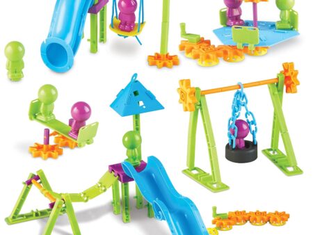 Learning Resources Playground Engineering & Design STEM Set - 104 Pieces, Ages 5+ STEM Toys for Kids, Construction Toys - Image 1