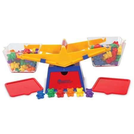 School Stationery Supplies LR-PRIMARY BUCKET BALANCE WITH BABY BEARS COUNTERS - Image 1
