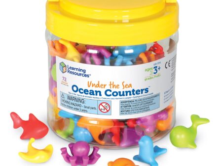 Learning Resources Under the Sea Ocean Counters, Tub of 72 (Packaging May Vary) - Image 1