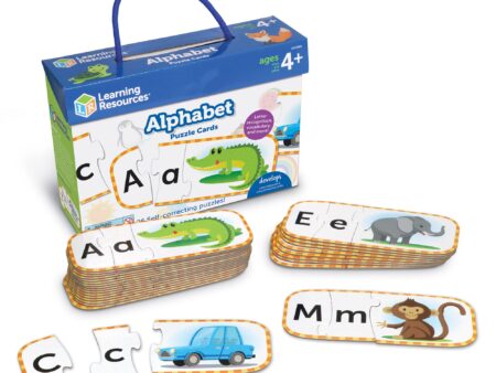 LR-UPPER & LOWERCASE ALPHABET PUZZLE CARDS - Image 1