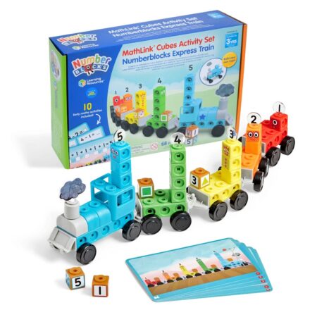 School Stationery Supplies LR-MathLink Cubes Numberblocks Express Train Activity Set - Image 1
