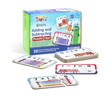 School Stationery Supplies Numberblocks Adding and Subtracting Puzzle Set - Image 1