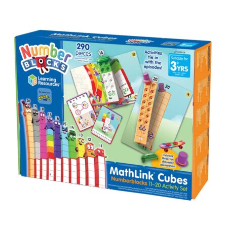School Stationery Supplies MathLink Cubes Numberblocks 11-20 Activity Set - Image 1